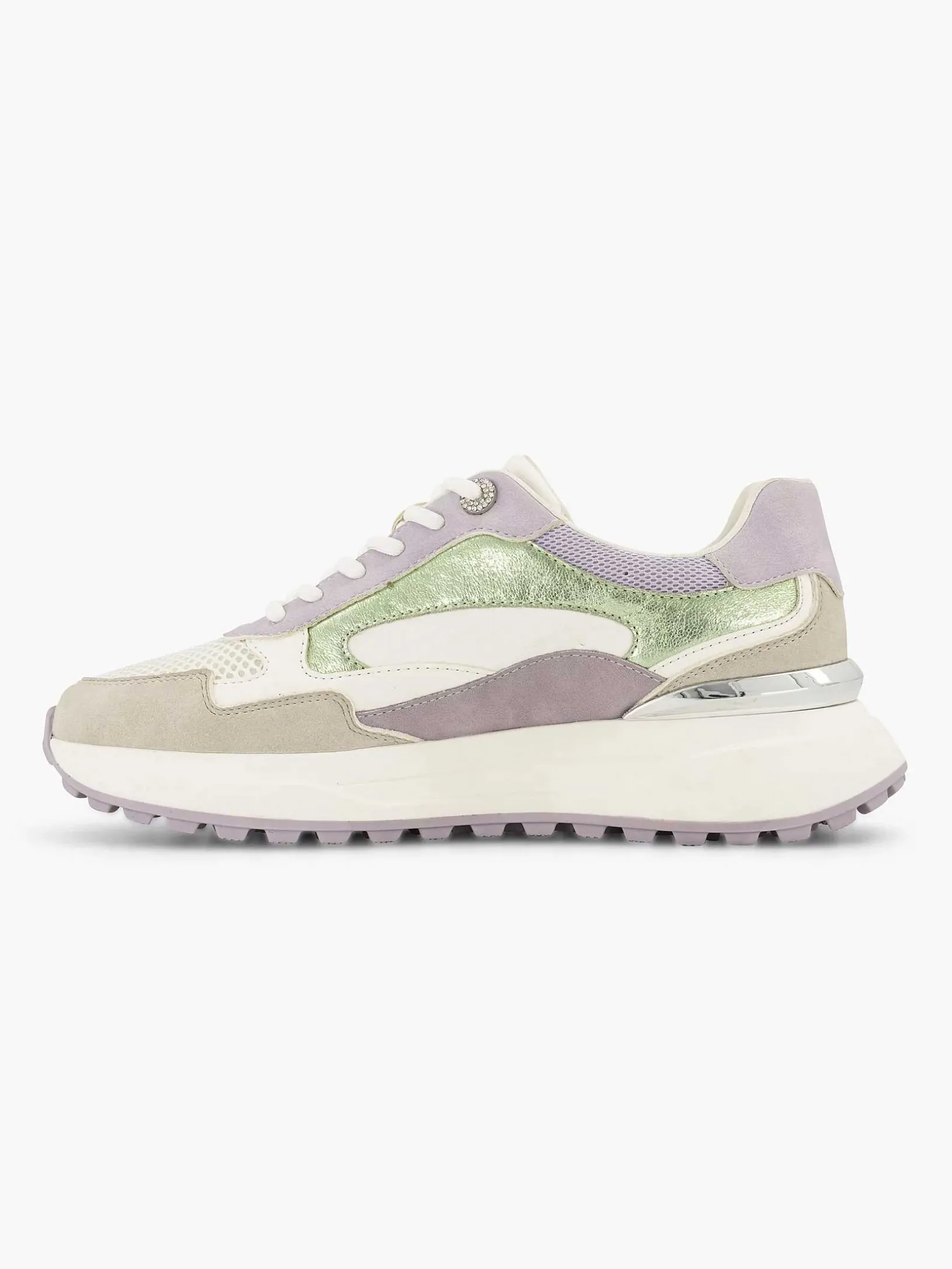 Beige Chunky Sneaker Glitter