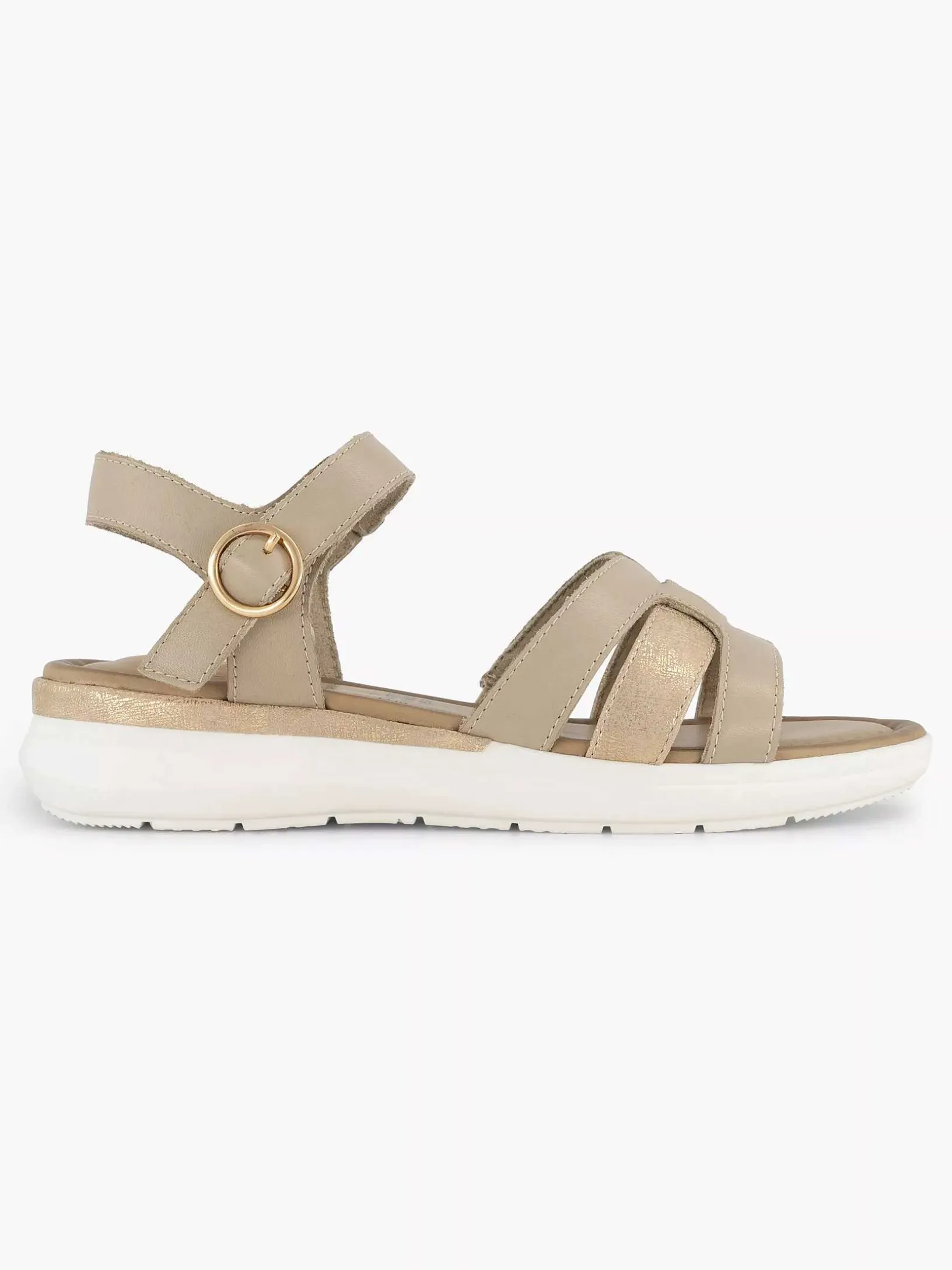 Beige Comfort Sandaal