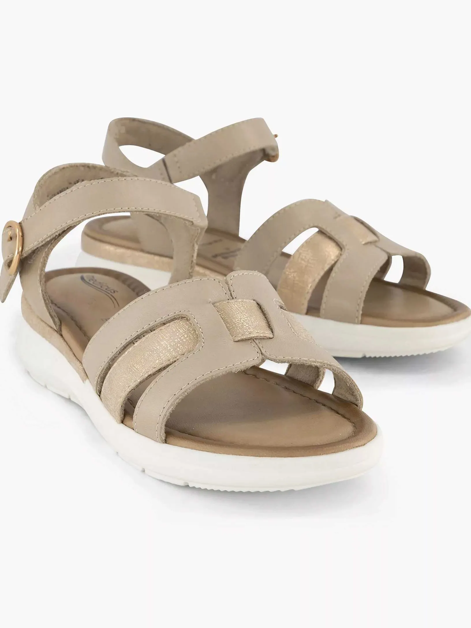 Beige Comfort Sandaal
