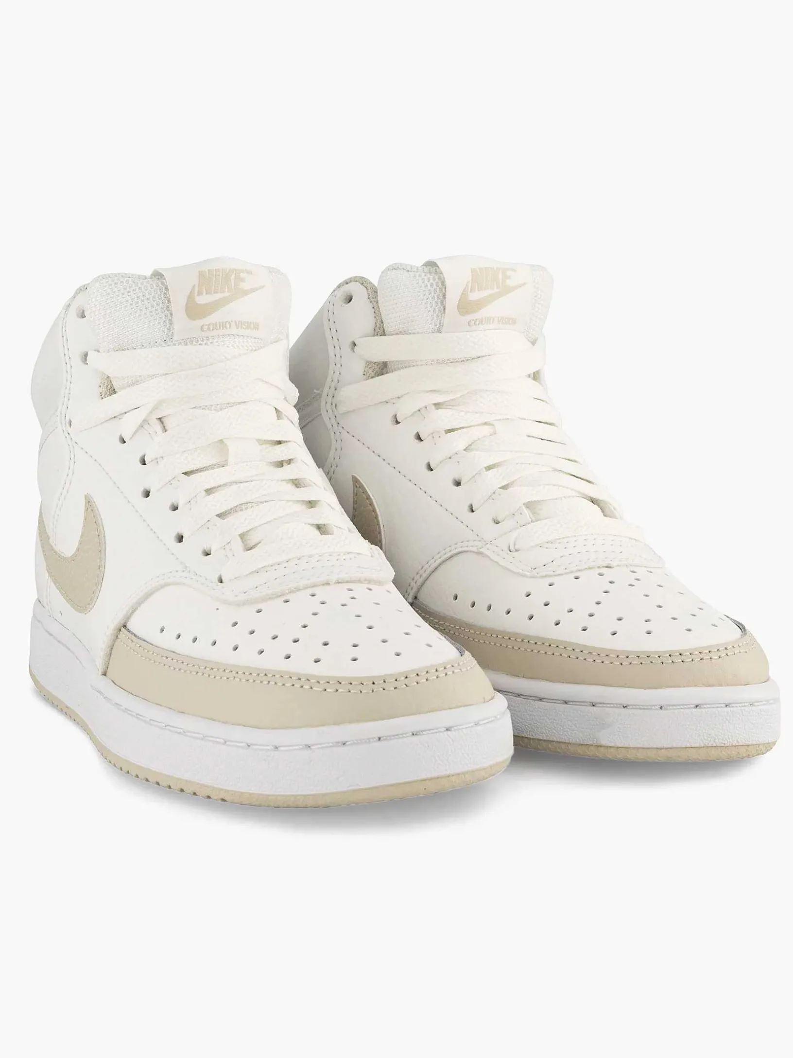 Beige Court Vision Mid
