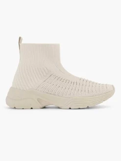 Beige Hoge Sneaker