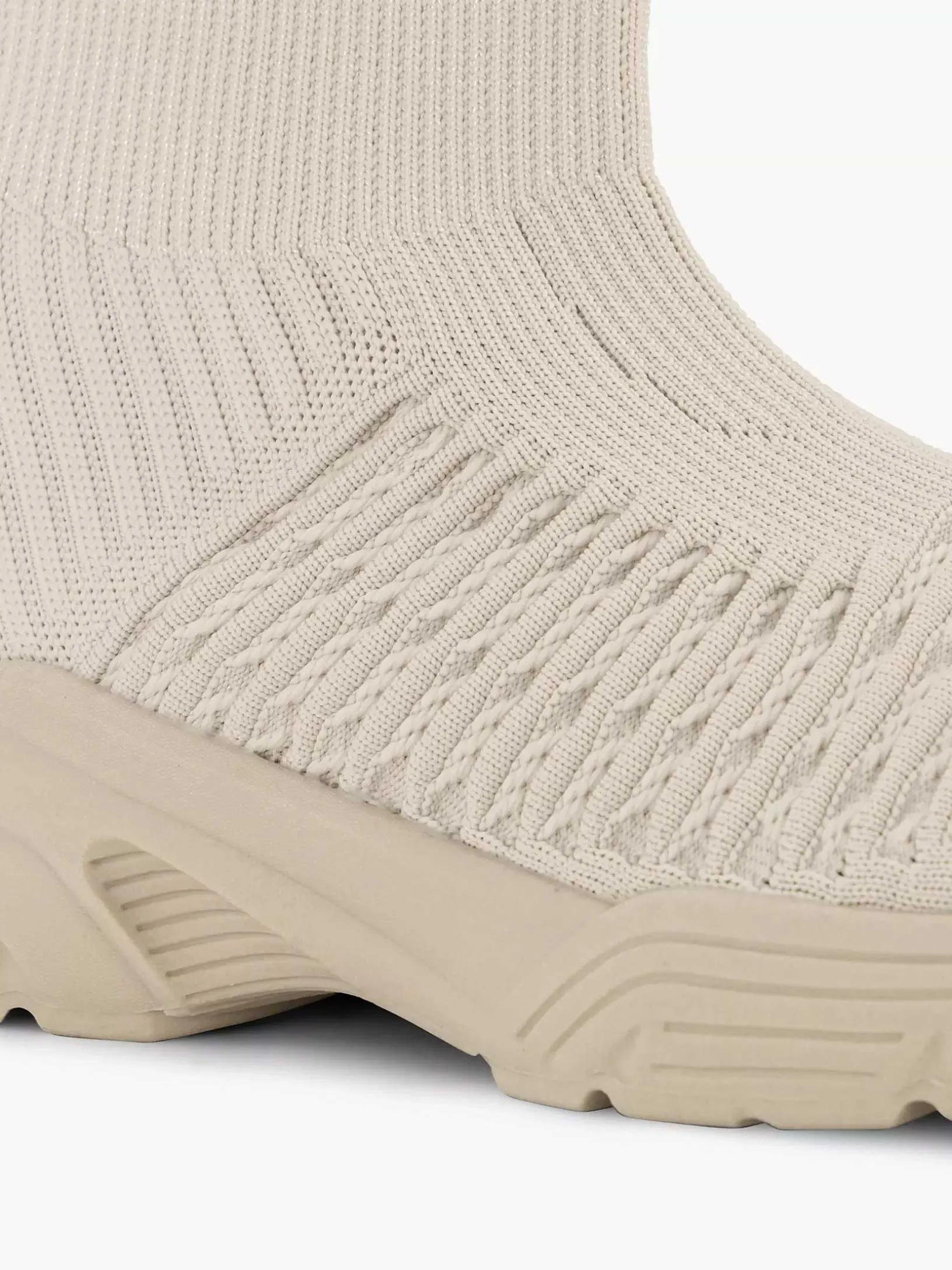 Beige Hoge Sneaker