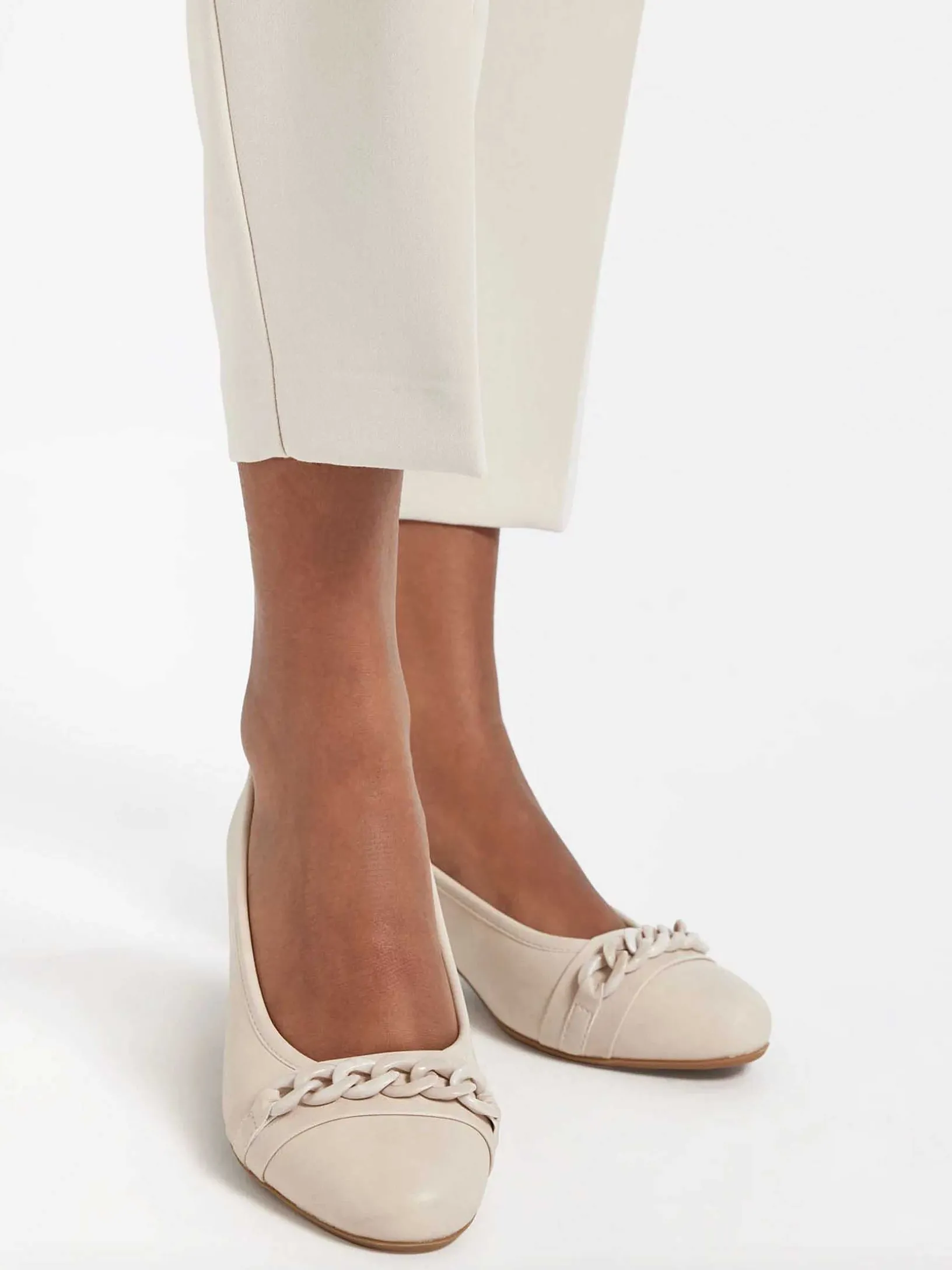 Beige Pump Sierketting