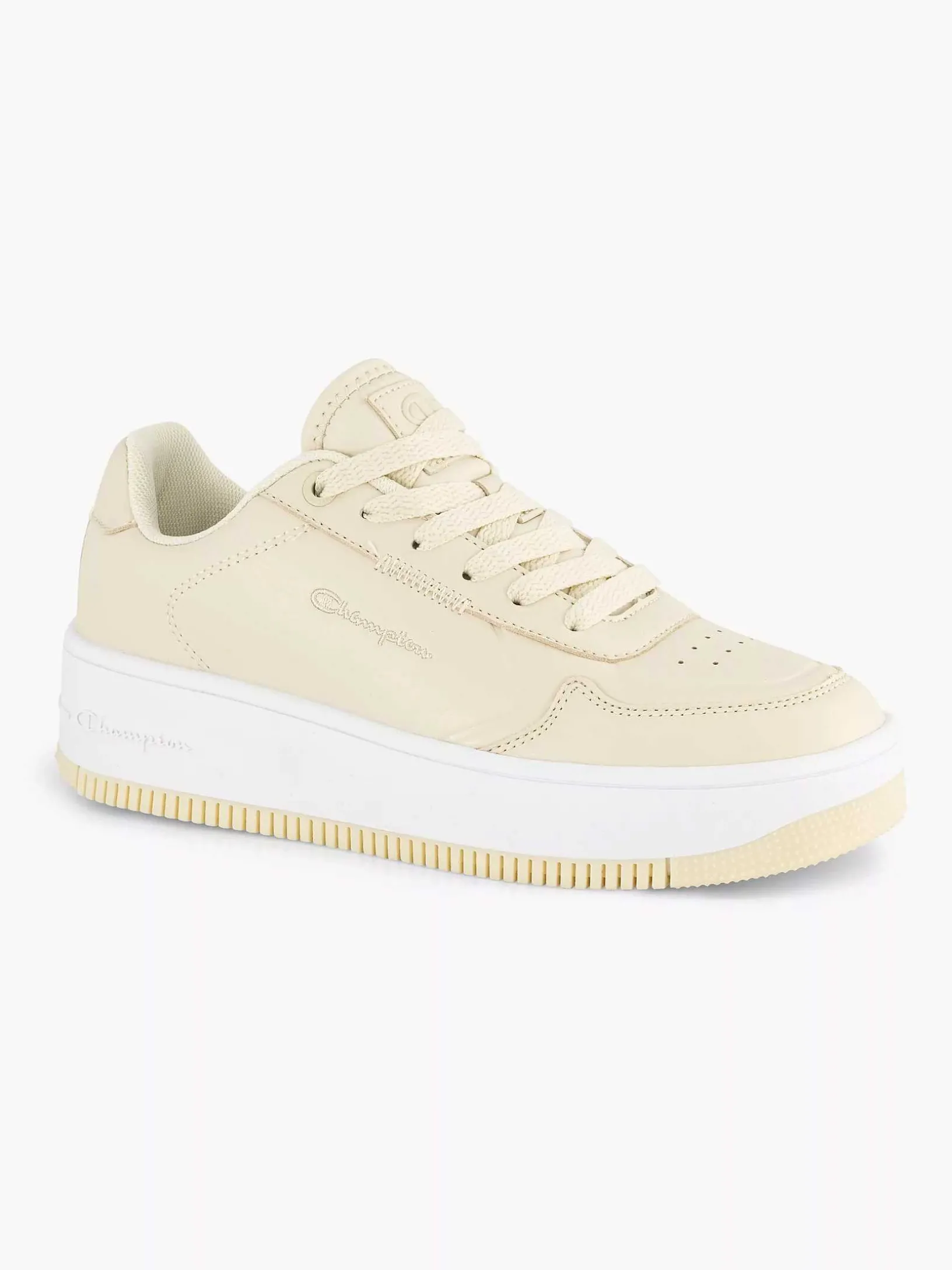 Beige Rebound Platform Low
