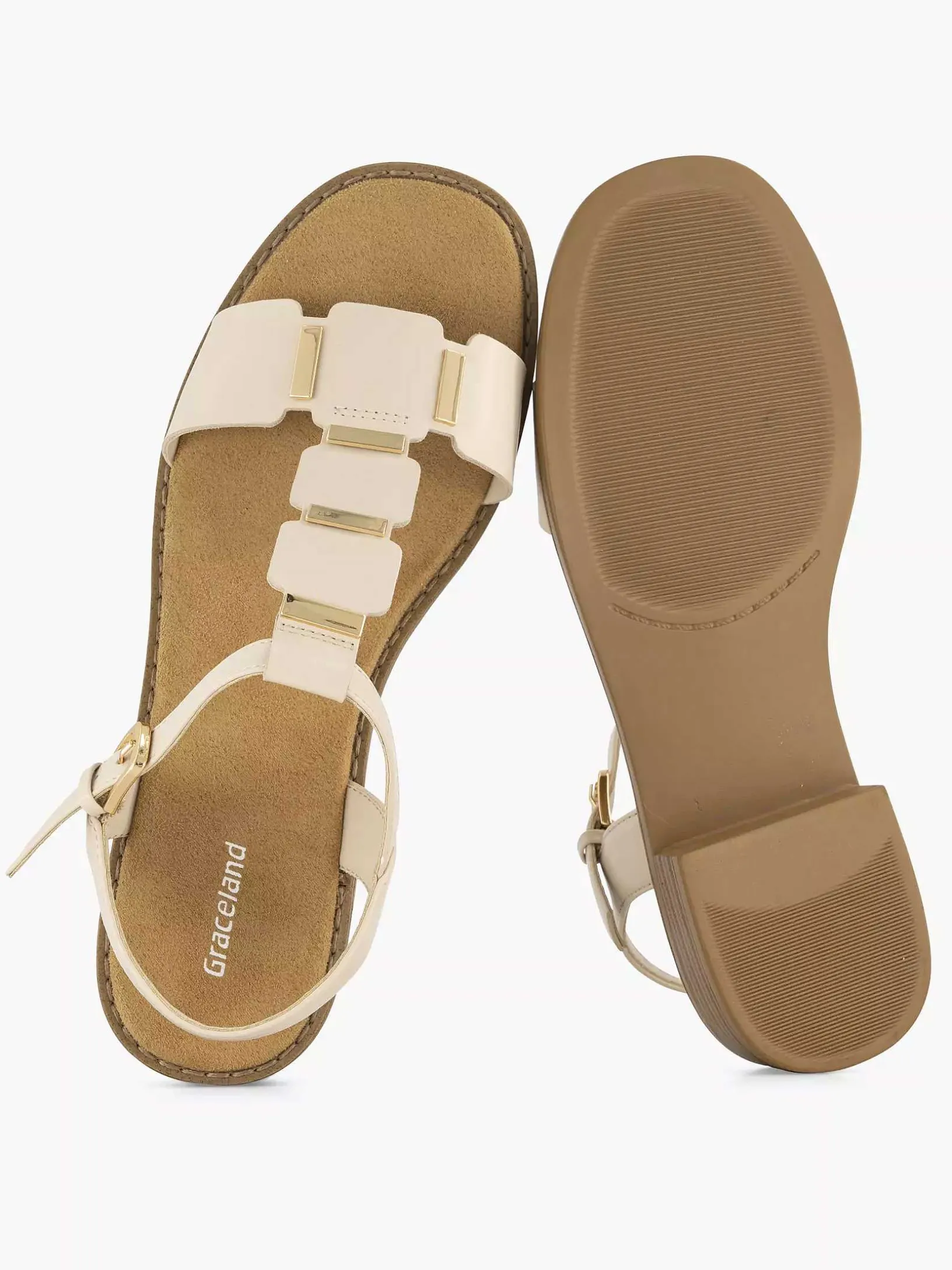 Beige Sandaal