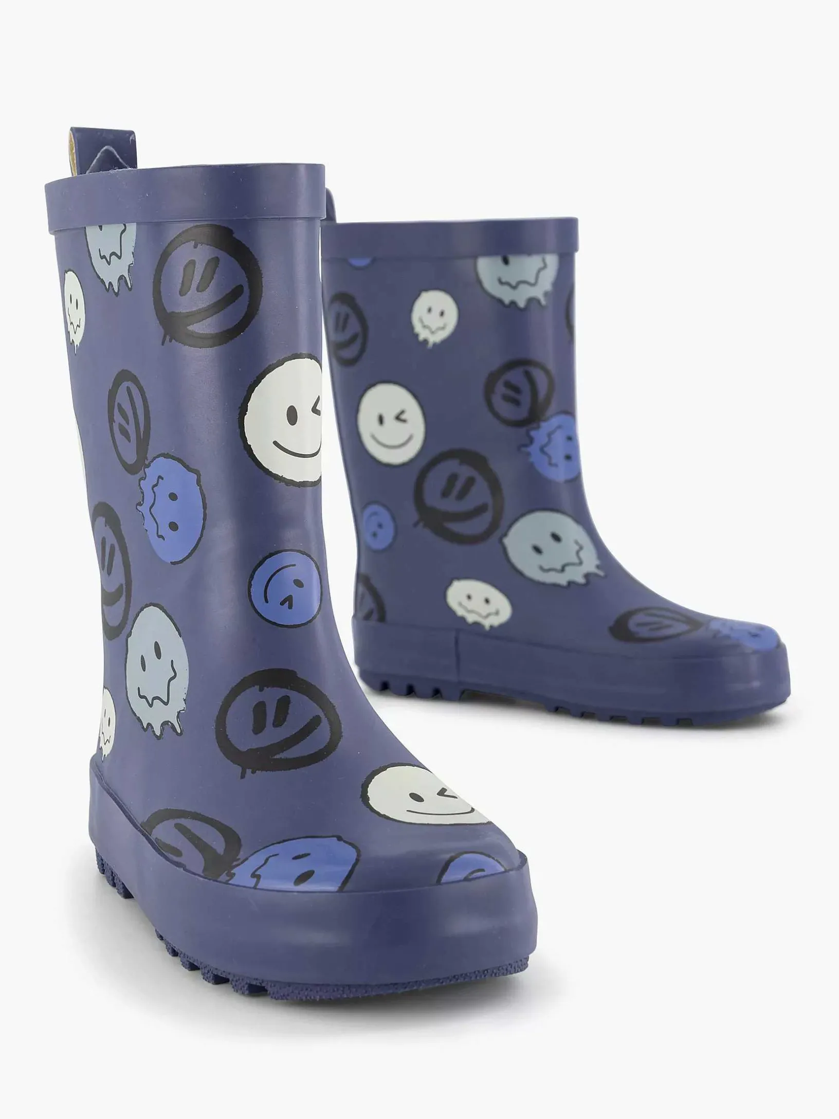 Blauwe Regenlaars Smiley