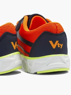 Blauwe Sneaker Elastische Veter