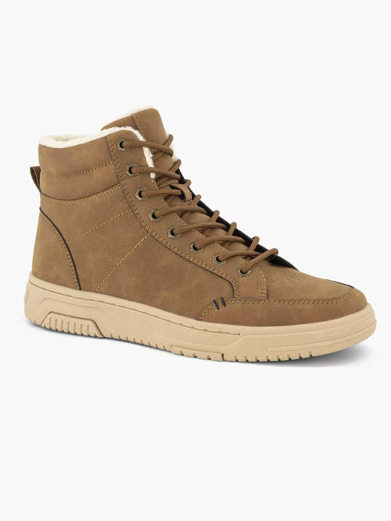 Cognac Hoge Sneaker