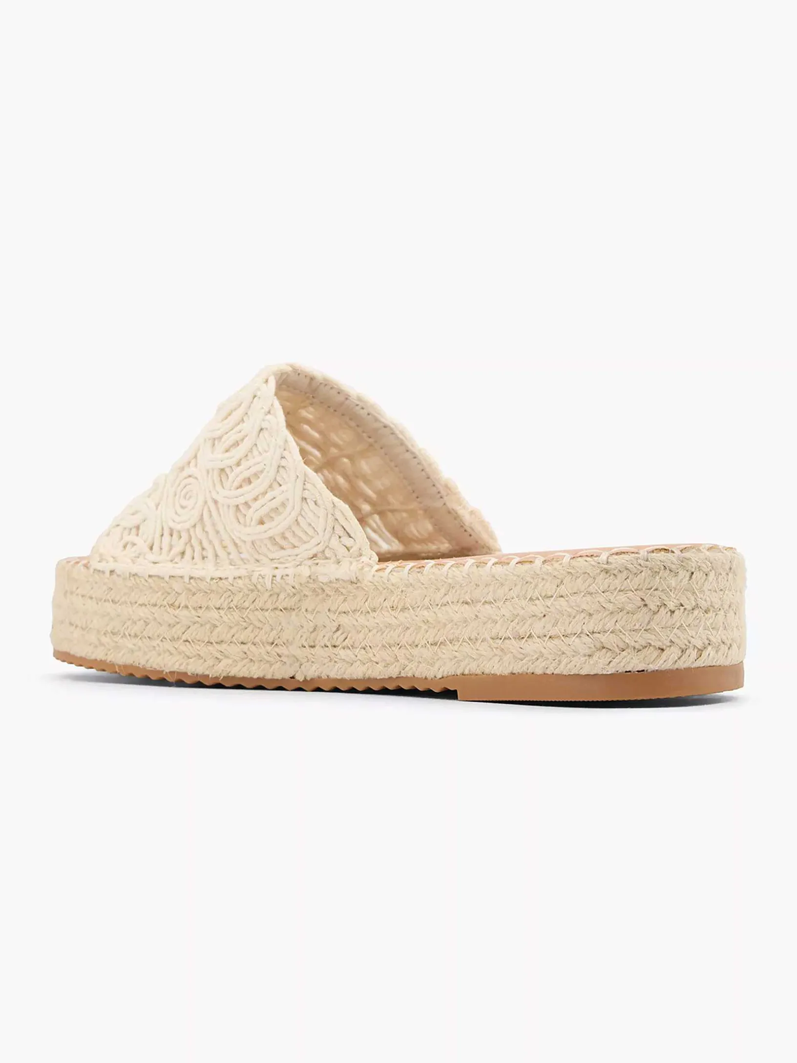 Creme Platform Slipper