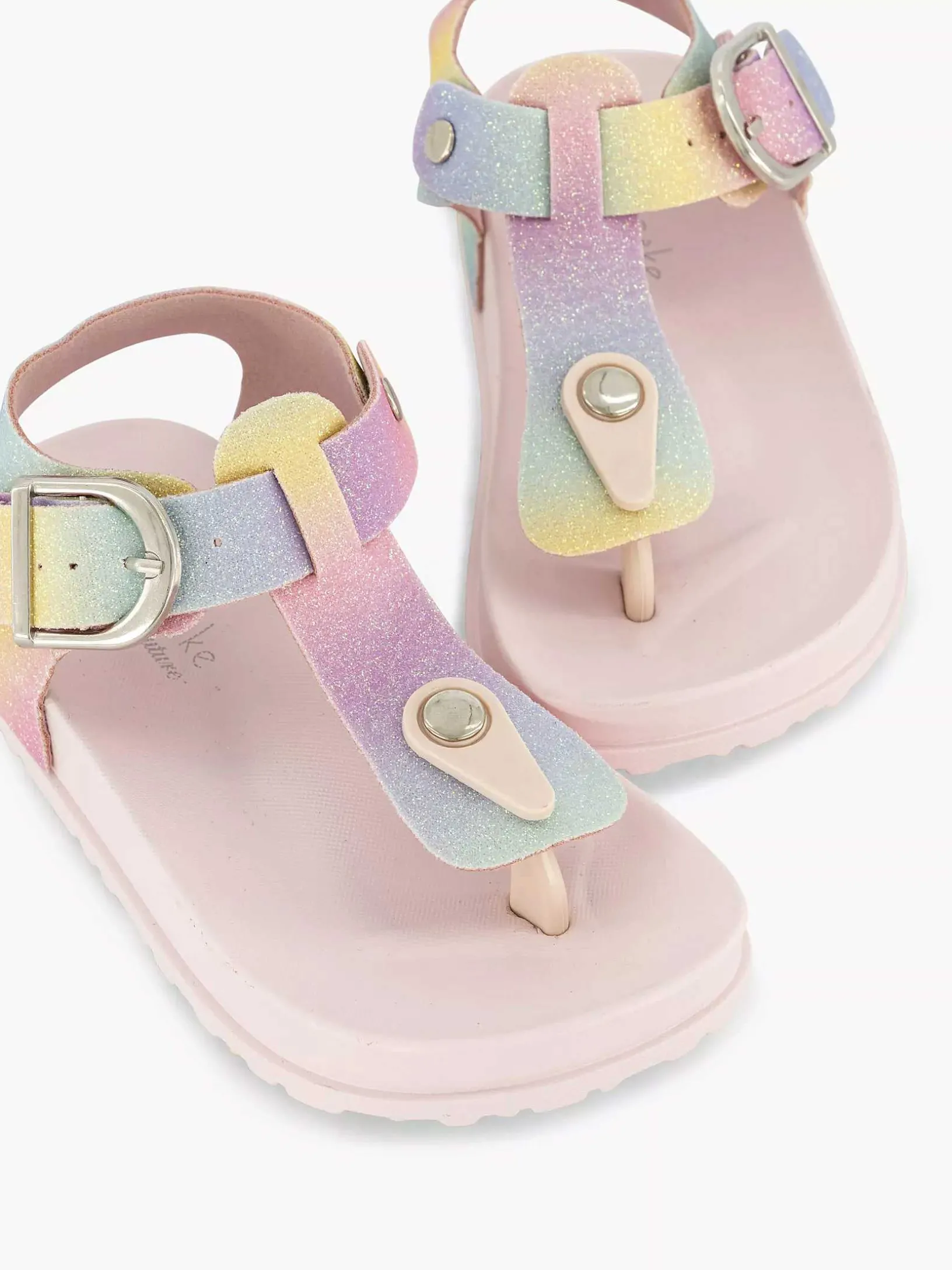 Gekleurde Glitter Sandaal