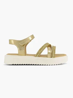 Gouden Platform Sandaal