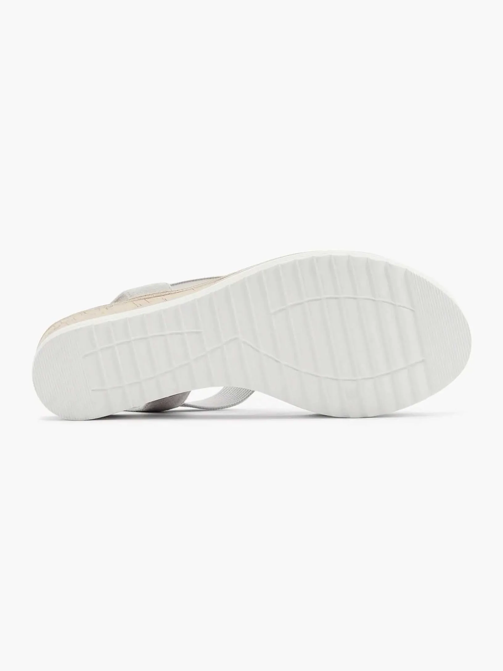 Grijze Comfort Sandalette Sleehak
