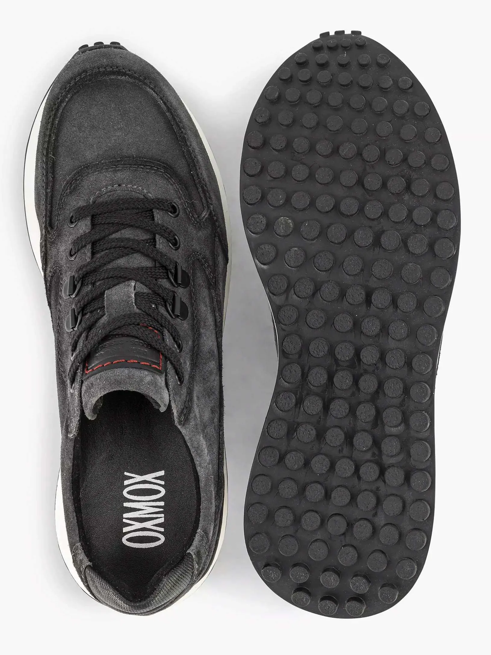 Grijze Leren Sneaker