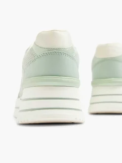 Lichtgroene Sneaker Platform