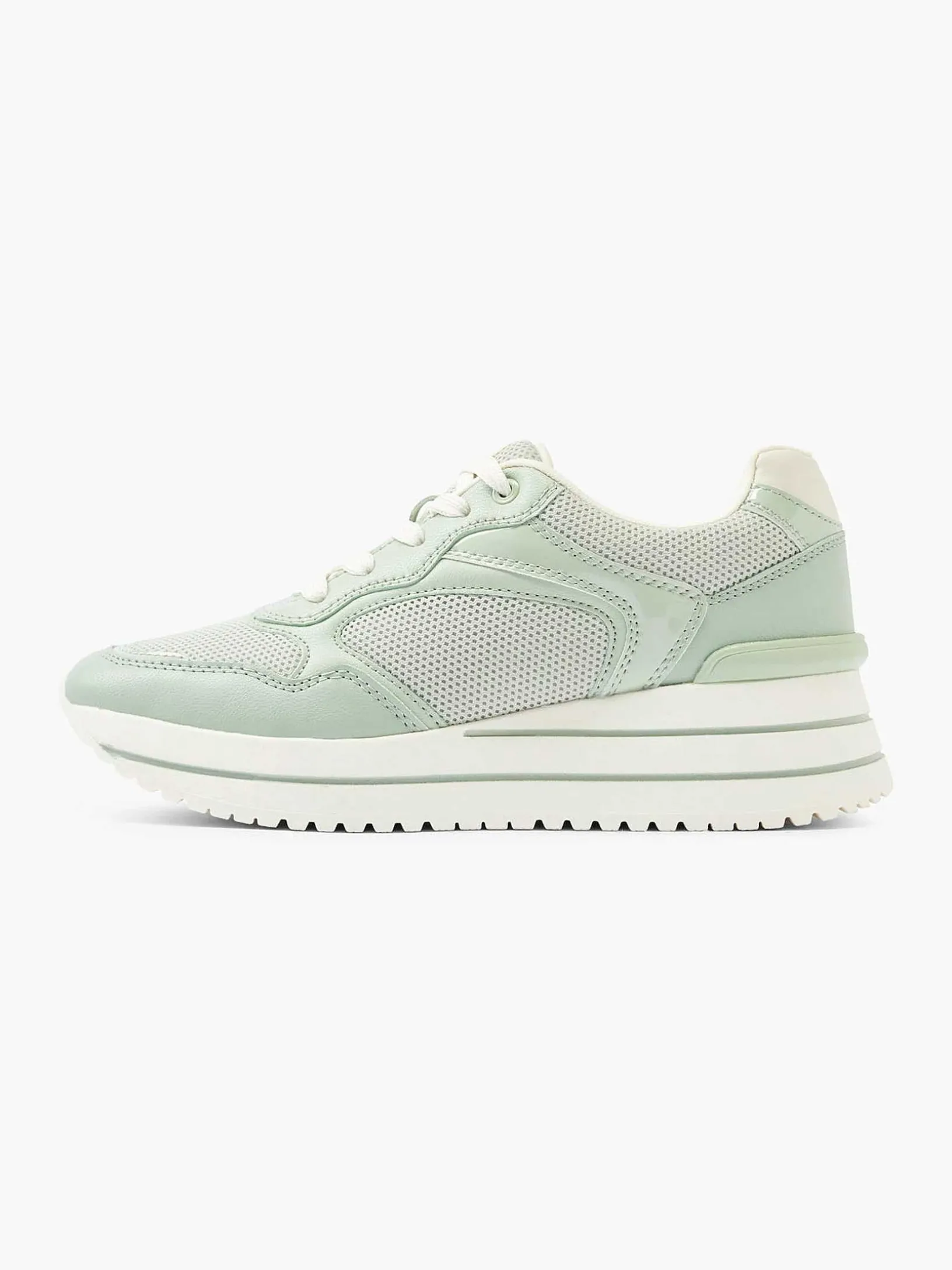 Lichtgroene Sneaker Platform