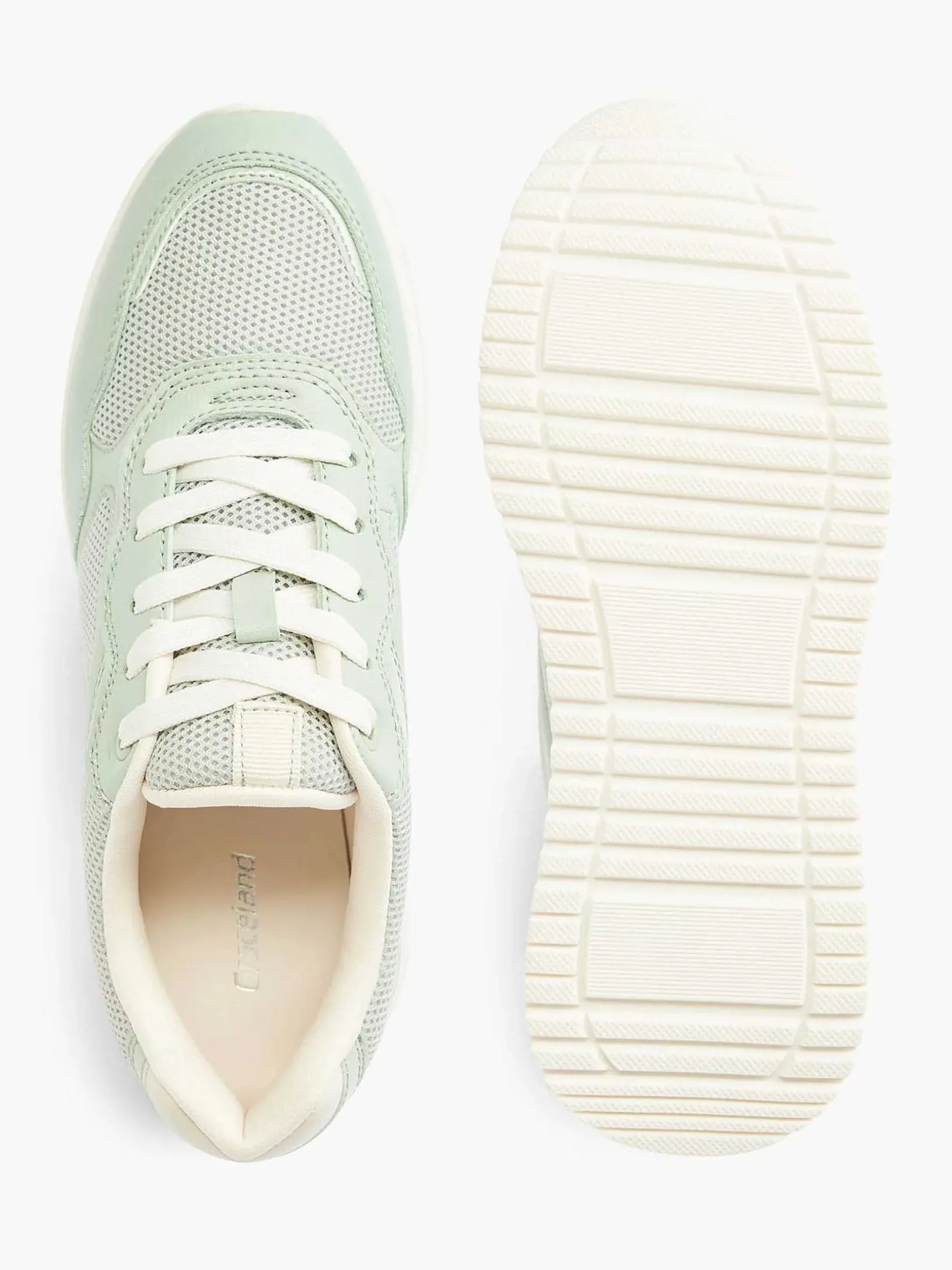 Lichtgroene Sneaker Platform