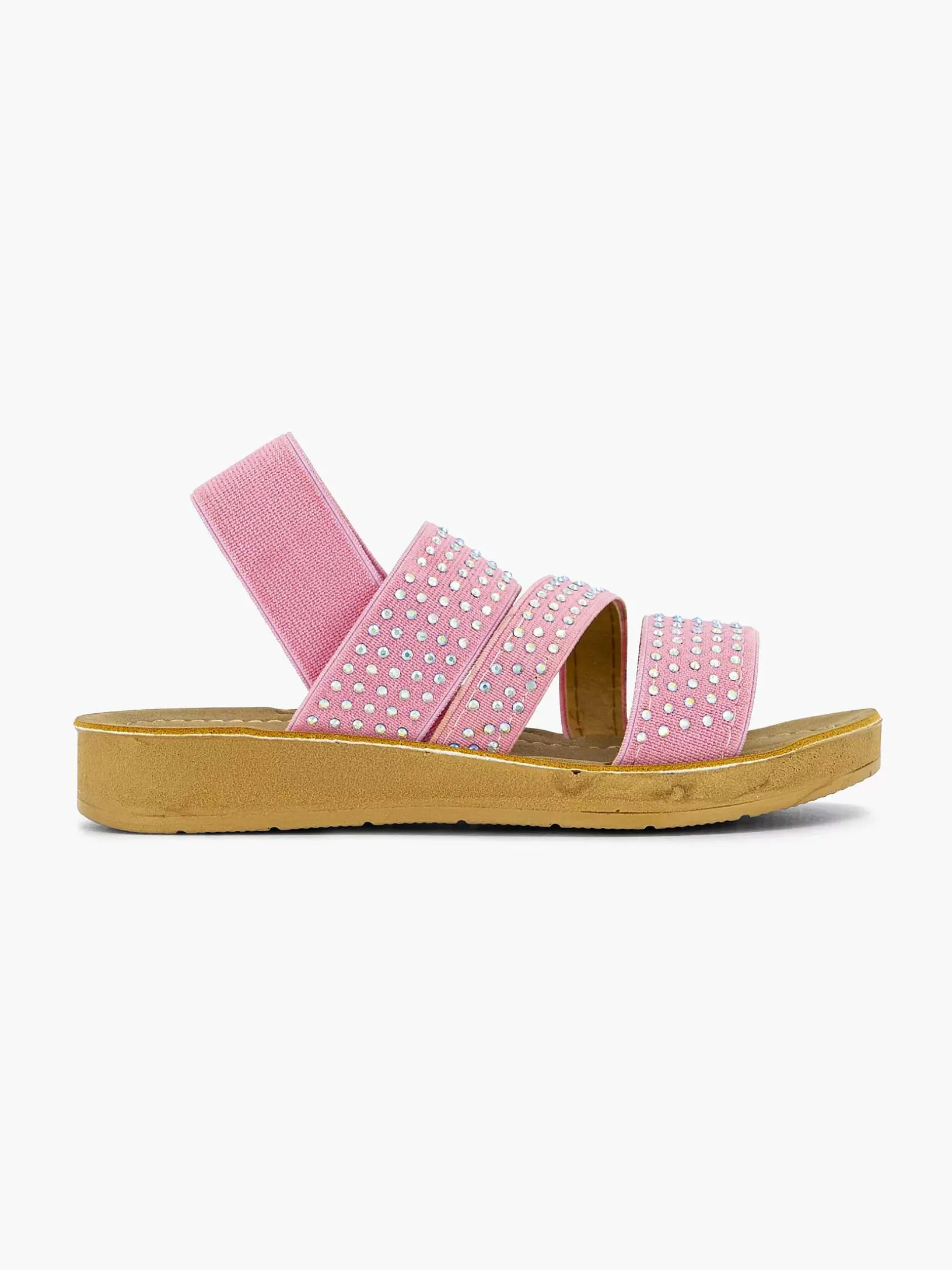 Roze Sandaal Steentjes