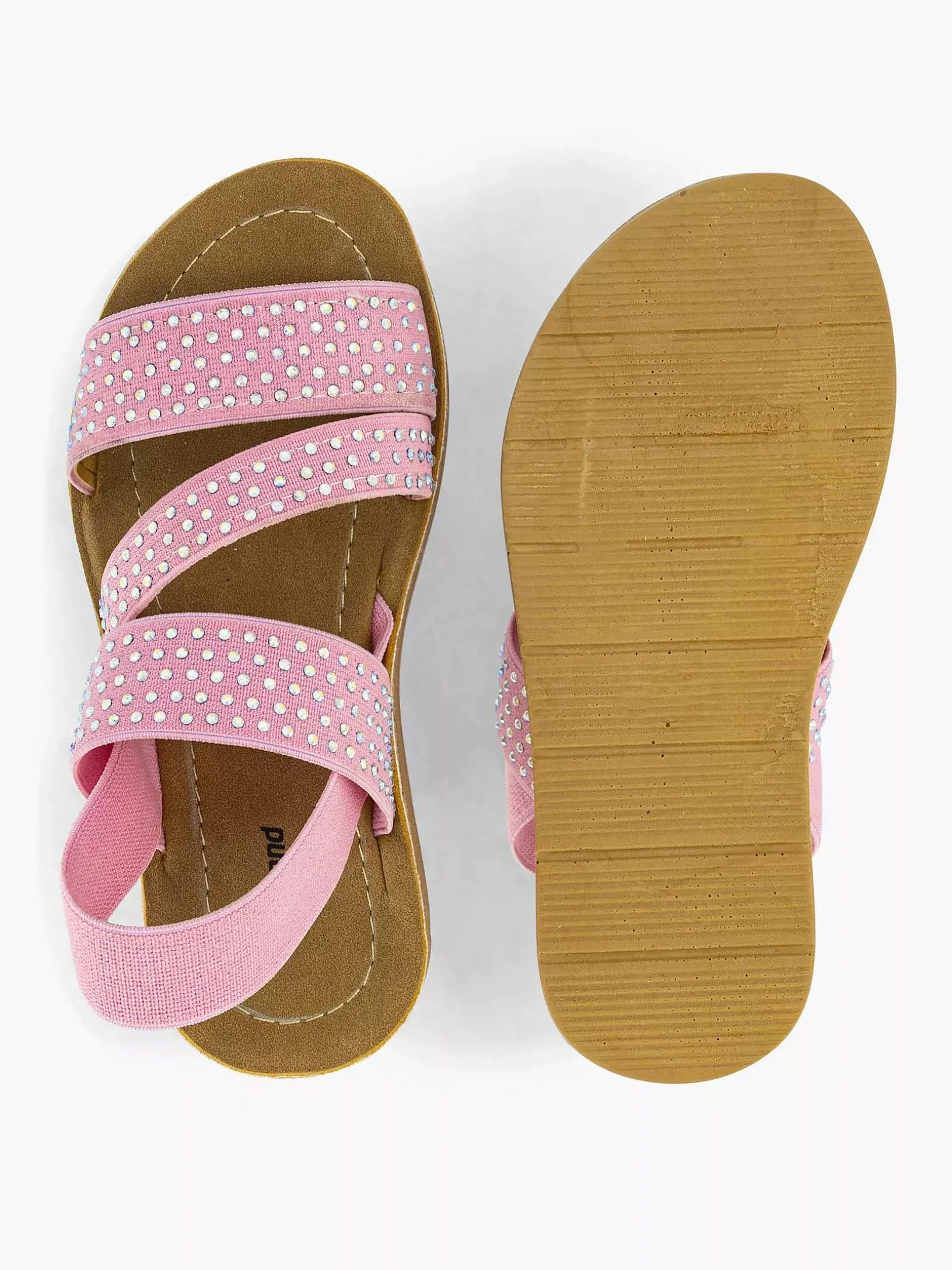 Roze Sandaal Steentjes