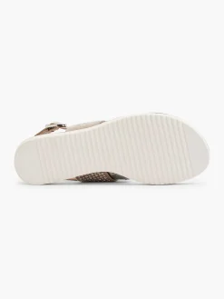 Taupe Sandaal Sierketting
