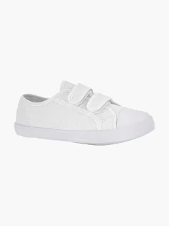 Witte Gymschoen Klittenband