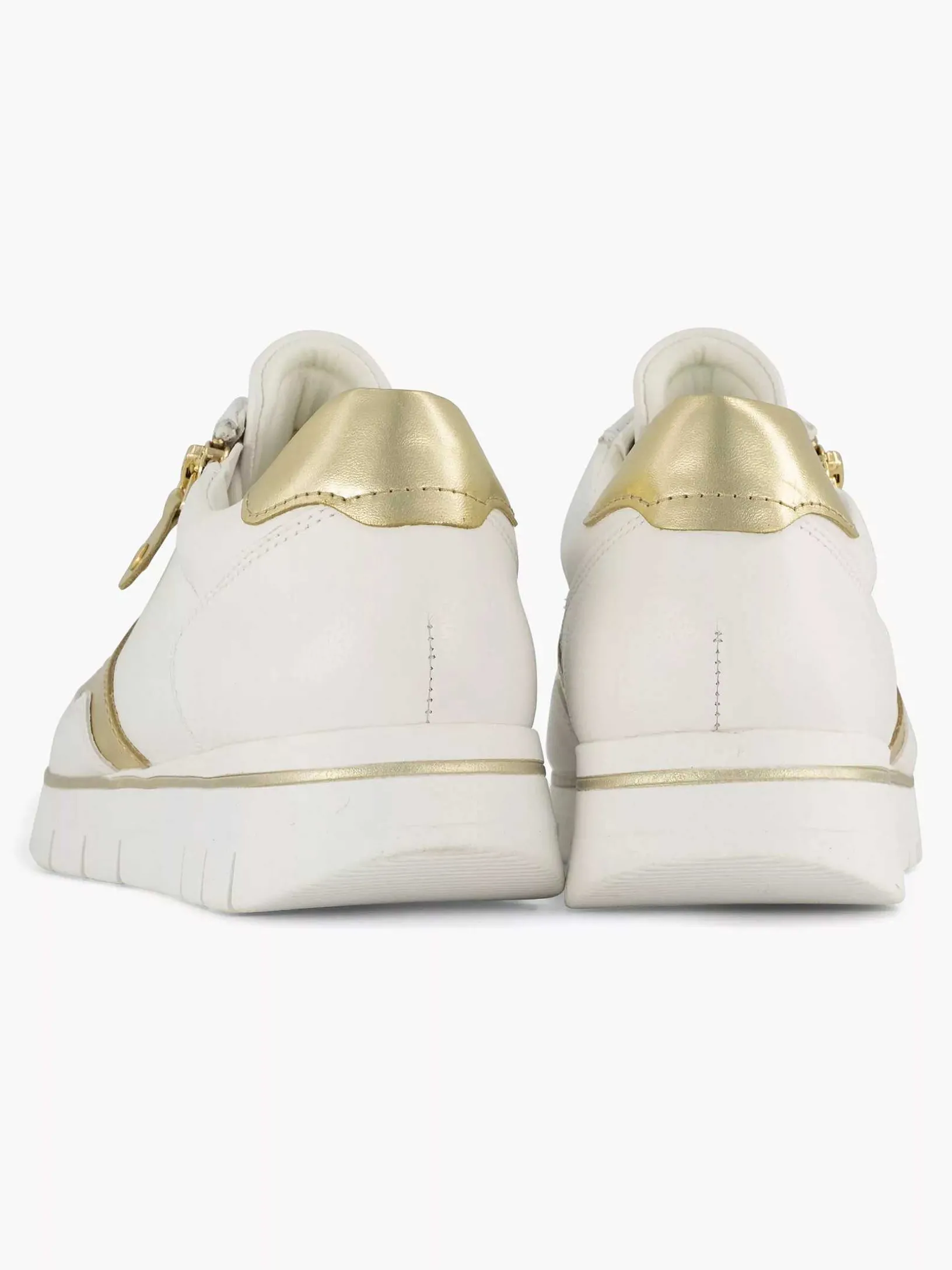 Witte Leren Comfort Sneaker