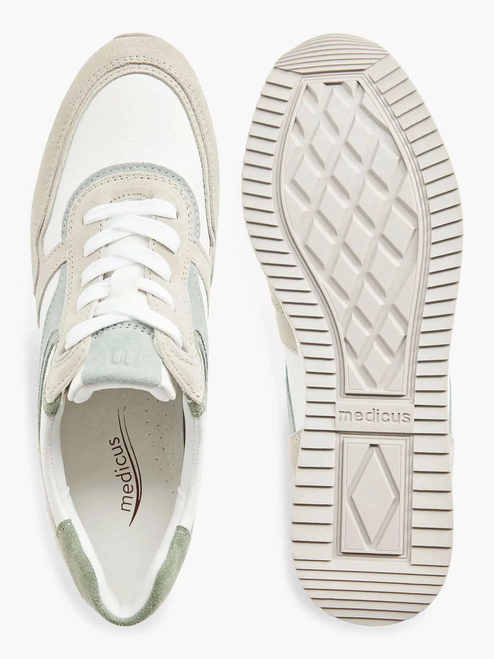 Witte Leren Comfort Sneaker