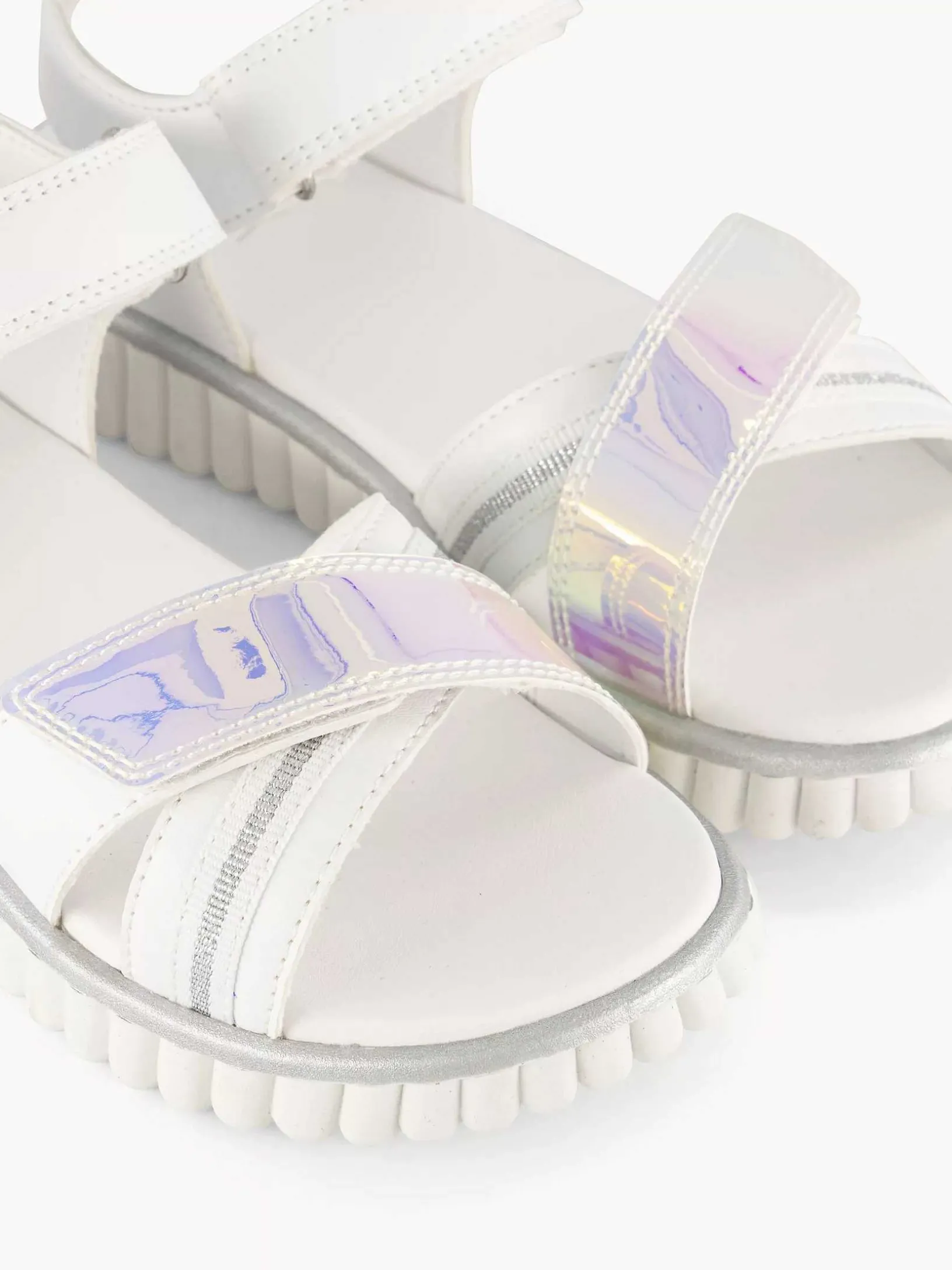 Witte Platform Sandaal