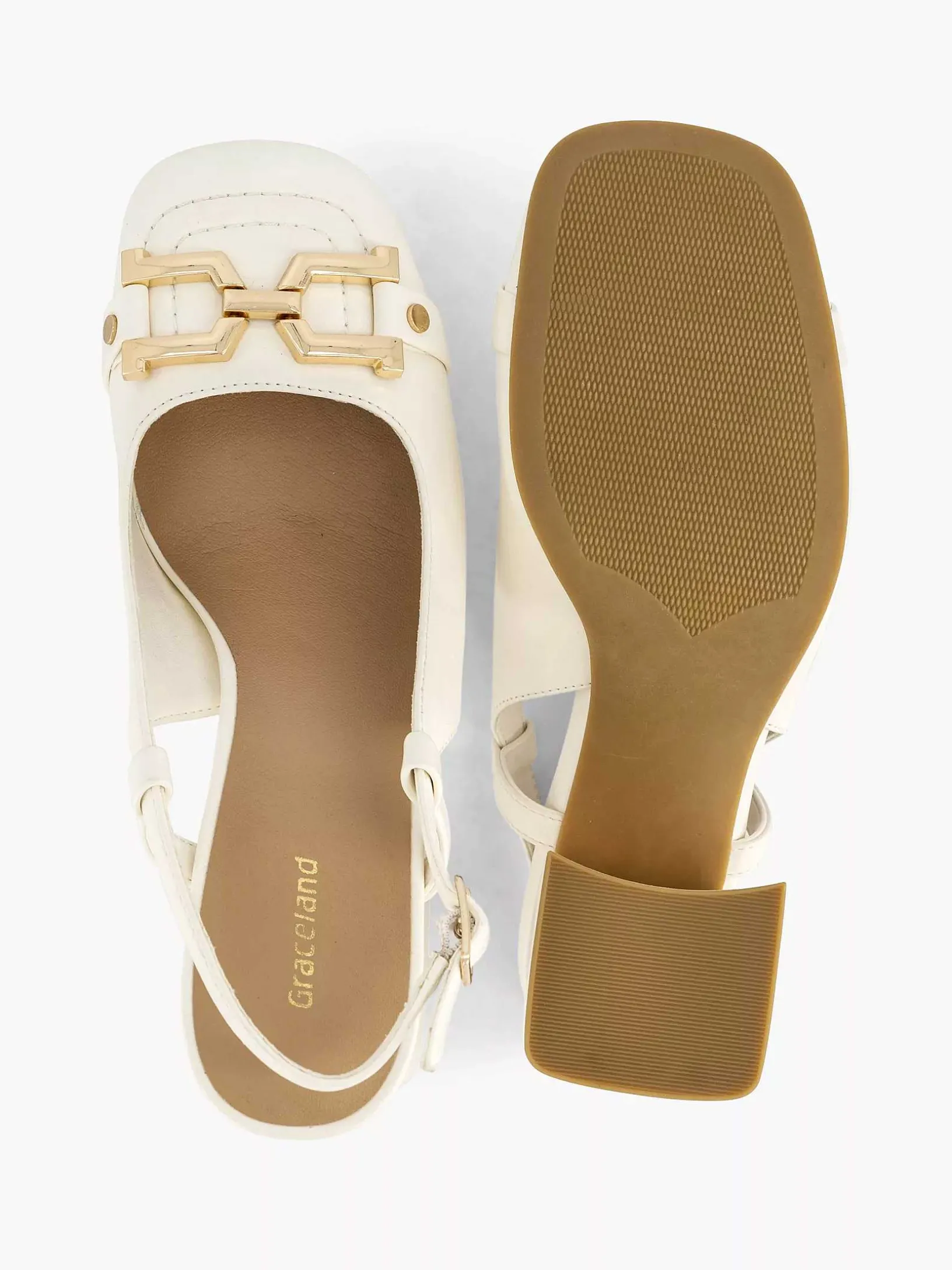 Witte Slingback