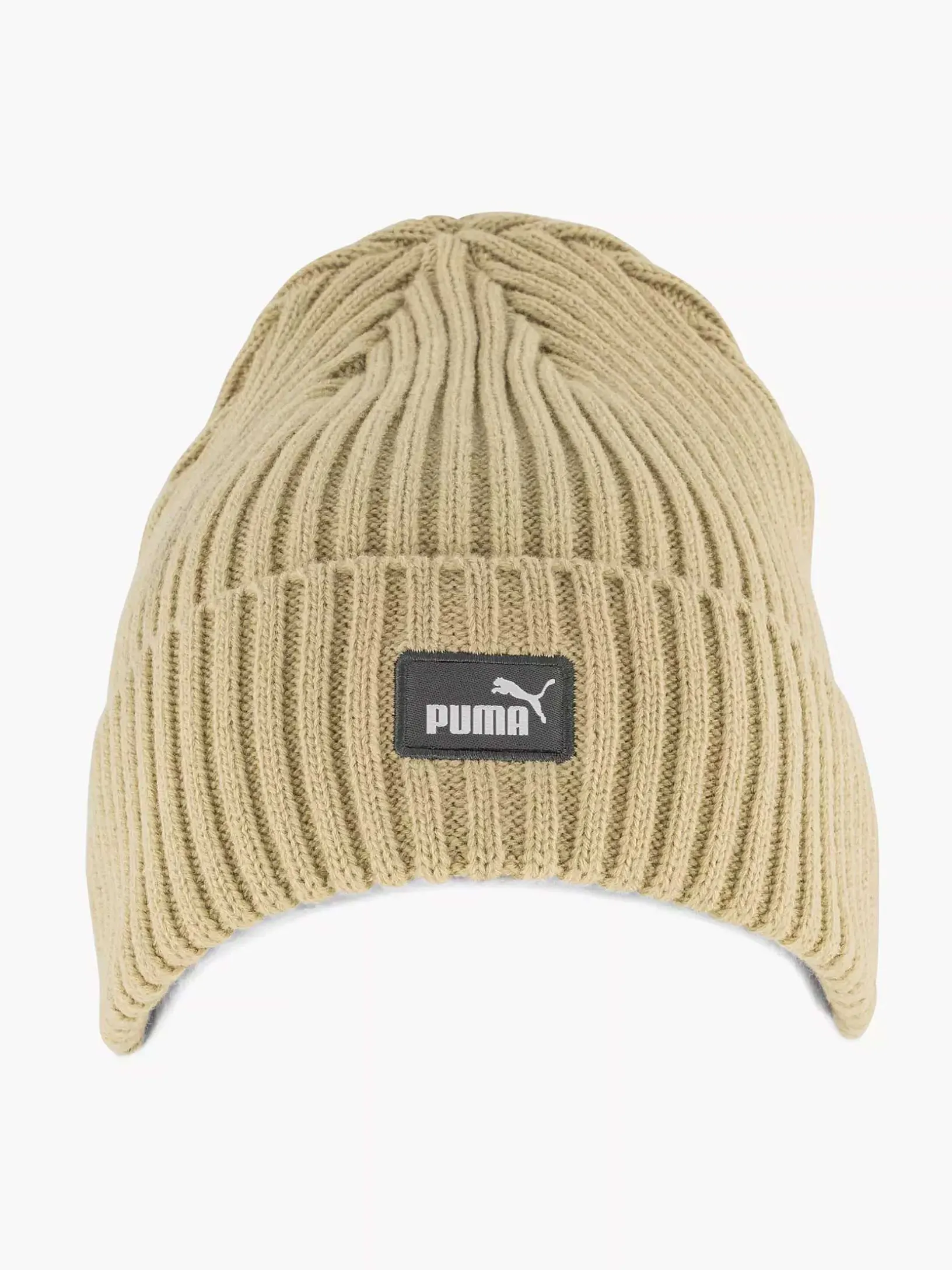 Zandkleurige Puma Classic Cuff Beanie