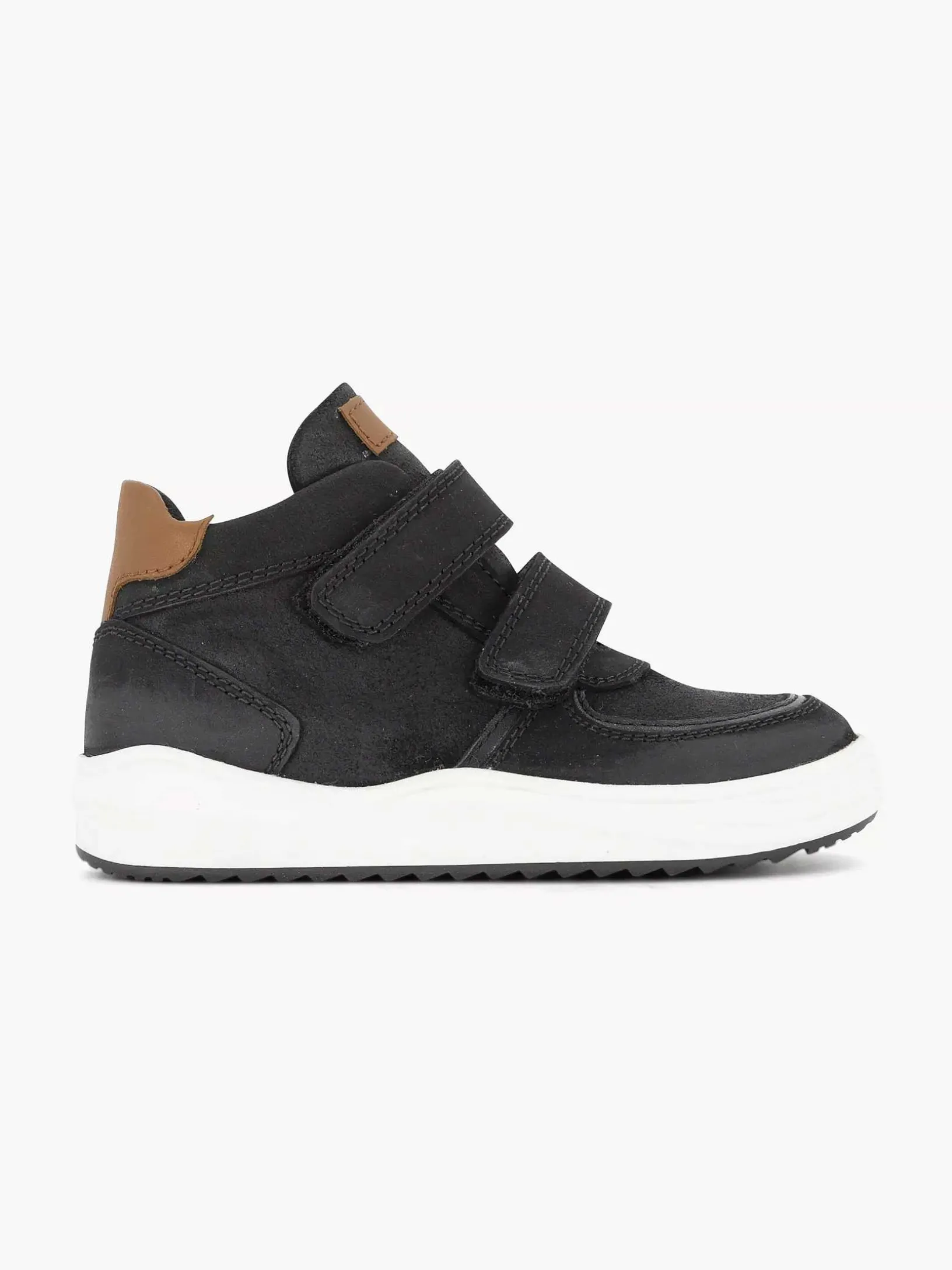 Zware Leren Sneakers Klittenband