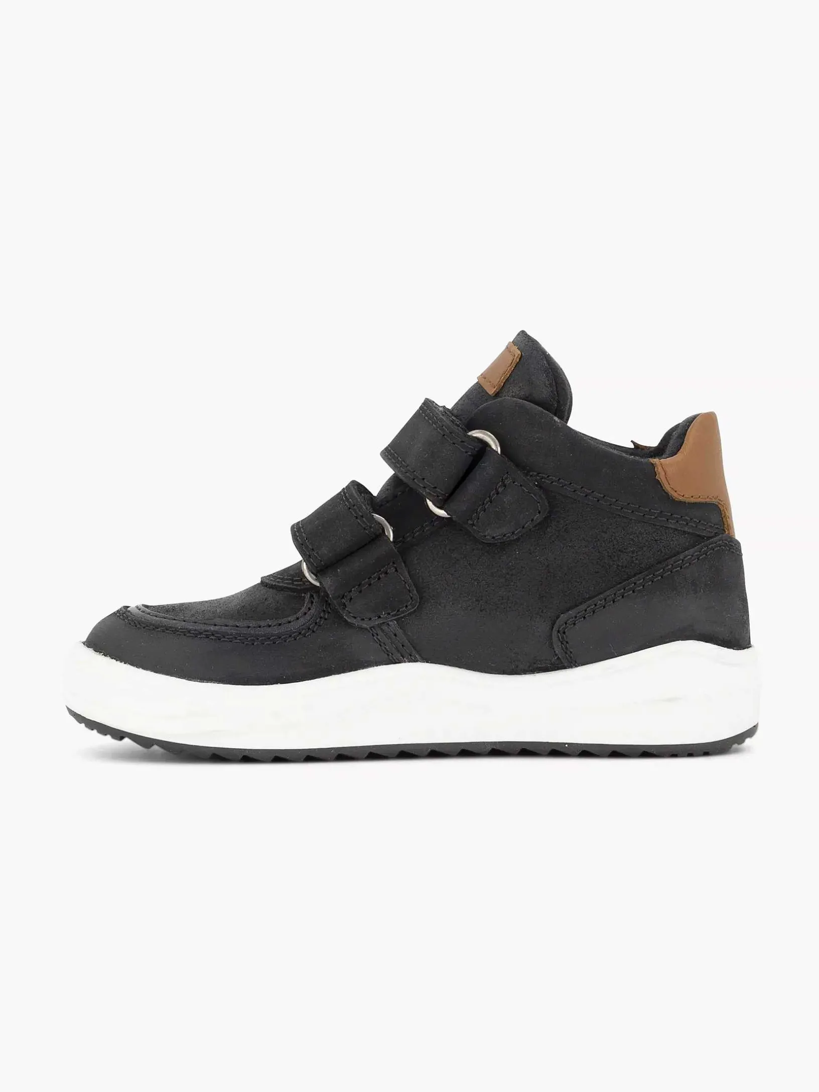Zware Leren Sneakers Klittenband