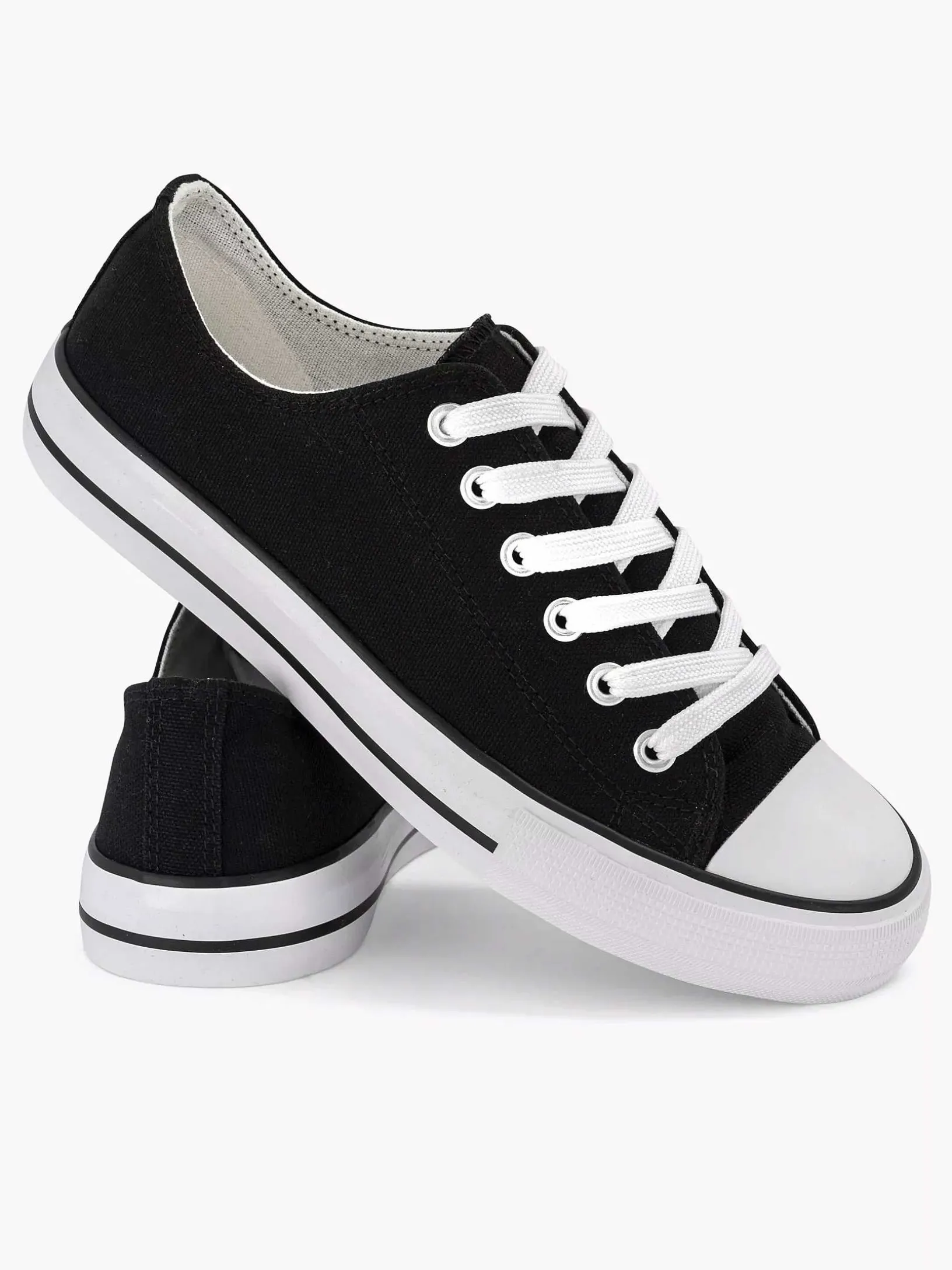 Zwarte Canvas Sneaker