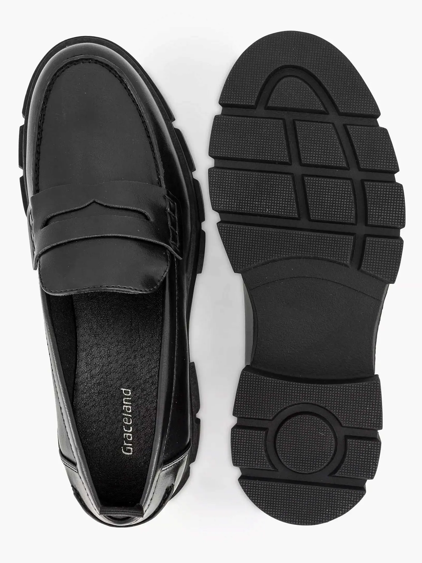 Zwarte Chunky Loafer