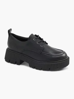 Zwarte Chunky Veterschoen