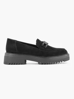 Zwarte Chuny Loafer Sierketting