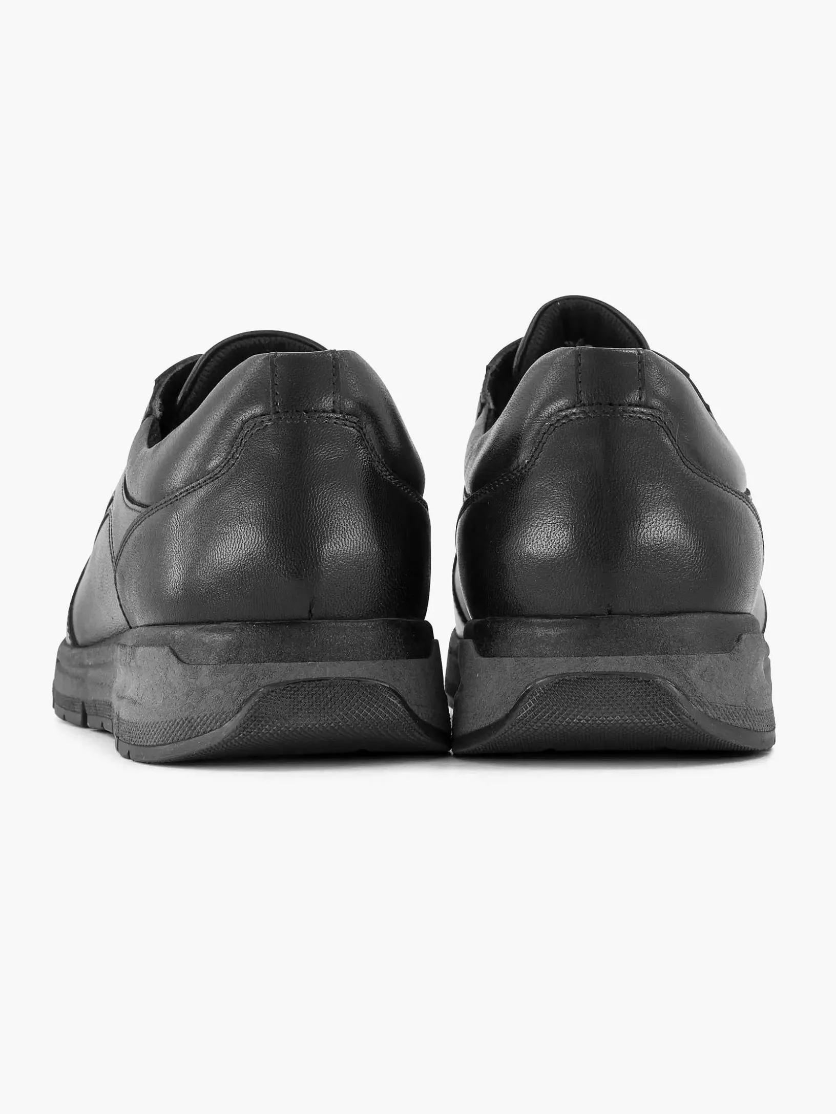 Zwarte Leren Sneaker