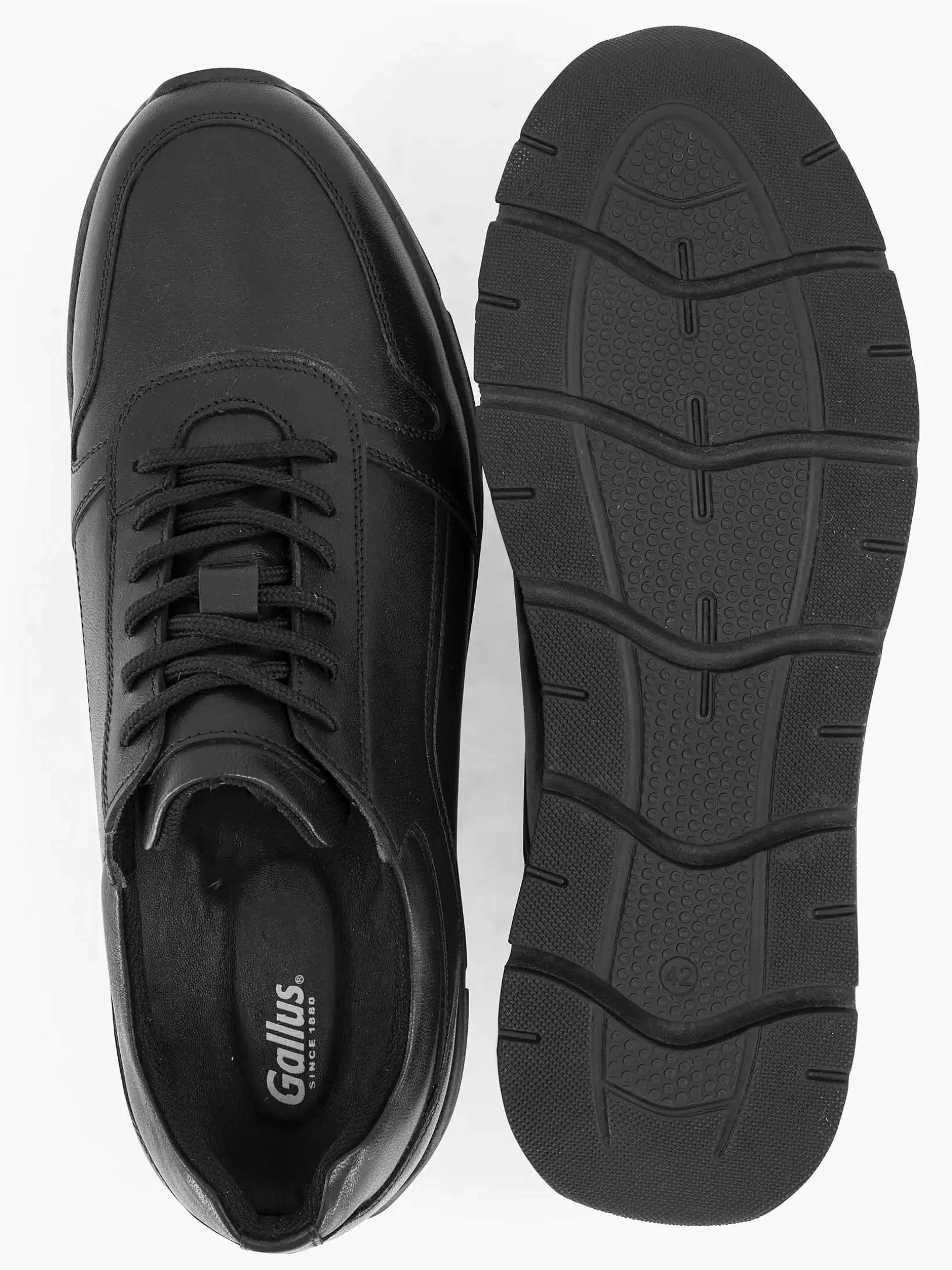 Zwarte Leren Sneaker
