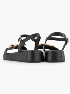 Zwarte Sandaal Sierketting