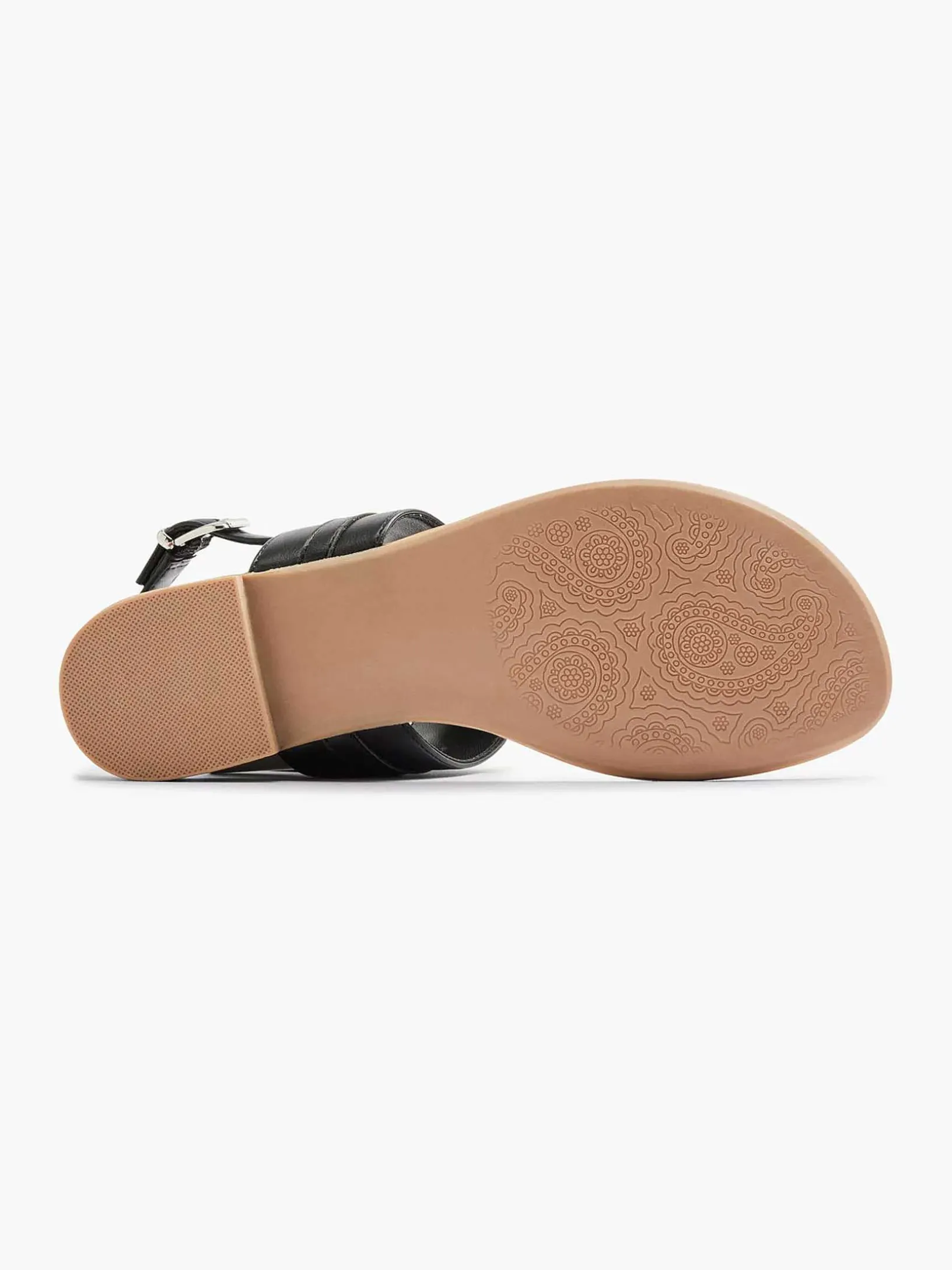 Zwarte Sandaal Sierketting