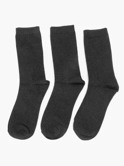 Zwarte Sokken 35-42 3 Pak