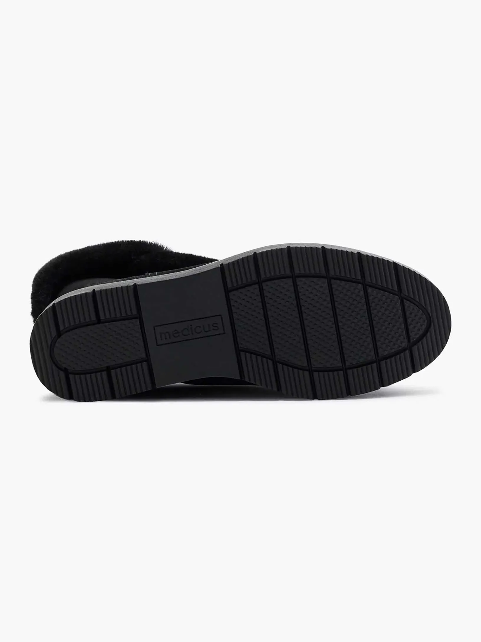 Zwarte Suede Comfort Enkelboot Gevoerd