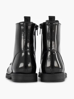 Zwarte Veterboot Lak