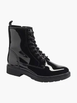 Zwarte Veterboot Lak
