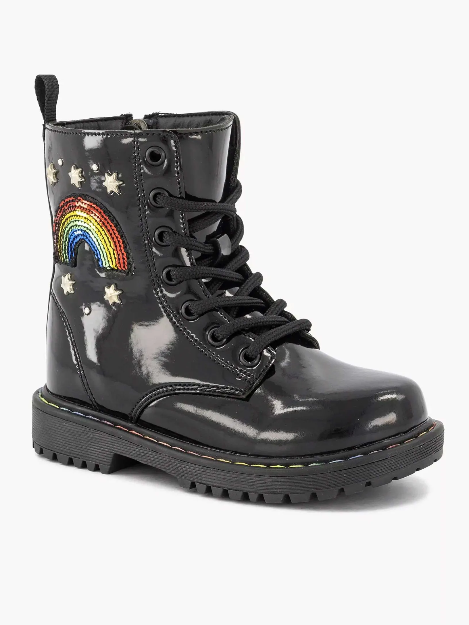 Zwarte Veterboot Regenboog